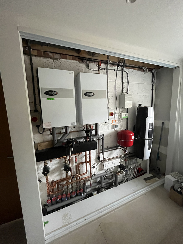 Installing a high-efficiency heating system in Winchester for Avington Park Estate